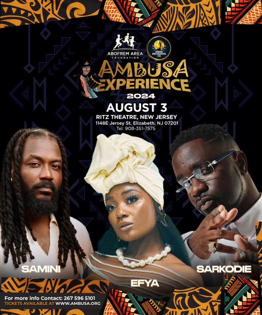 Sarkodie, Samini & Efya to Headline ‘AMBUSA EXPERIENCE 2024’ in New Jersey