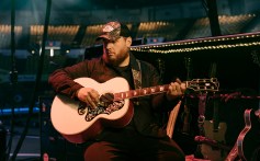 Luke Combs Celebrates Wife & Kids at LA’s SoFi Stadium – And Shotguns a Beer With Luke Wilson & Jimmy Butler Too