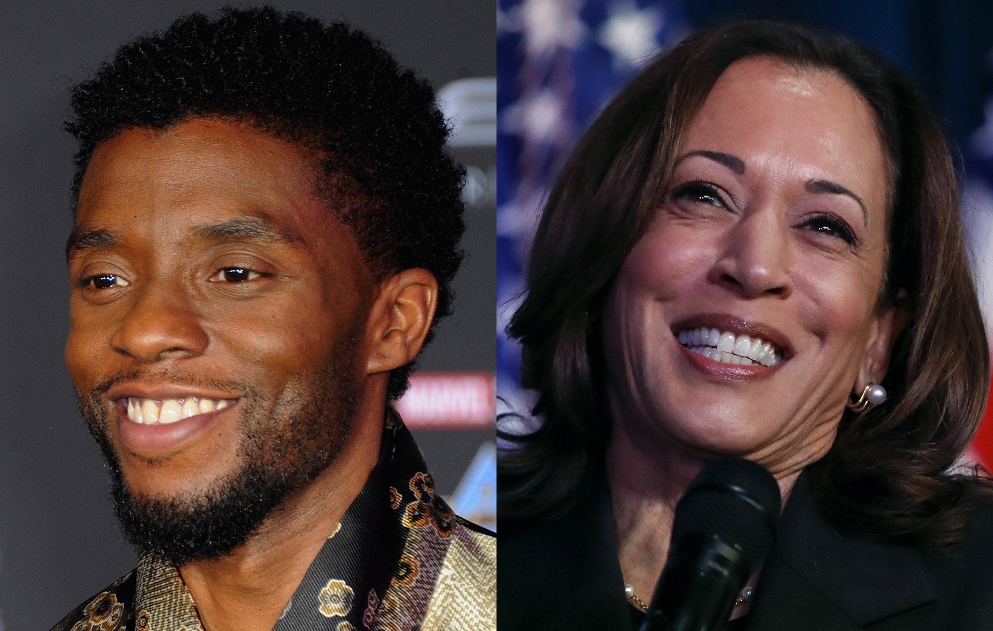 Social media reacts to Chadwick Boseman’s final Twitter post, which voiced support for Kamala Harris