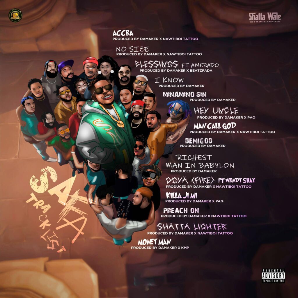 Shatta Wale drops tracklist for self produced SAFA album