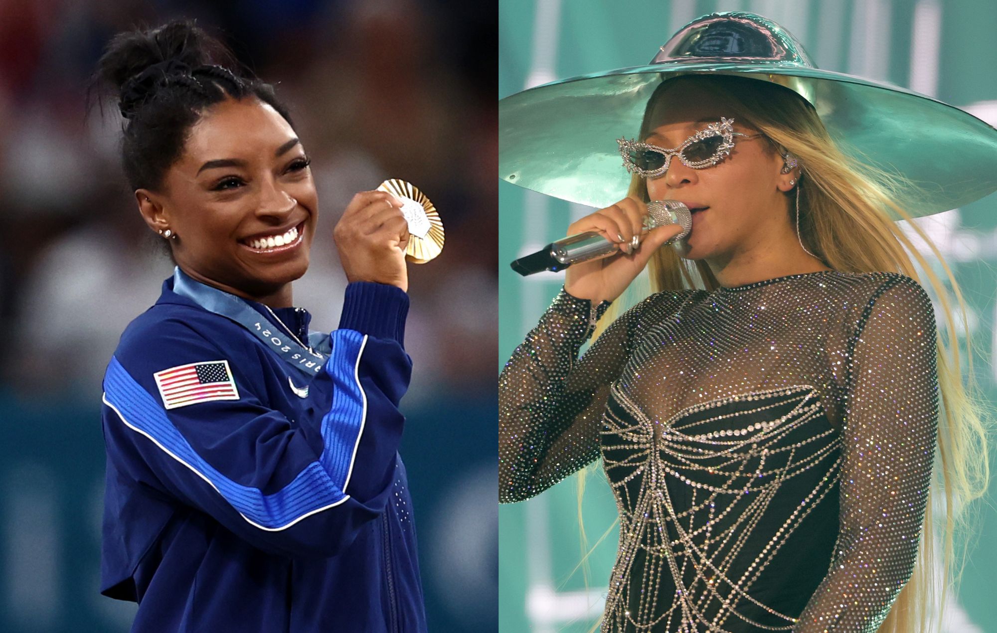 Beyoncé celebrates gymnast Simone Biles’ historic Olympic win ...