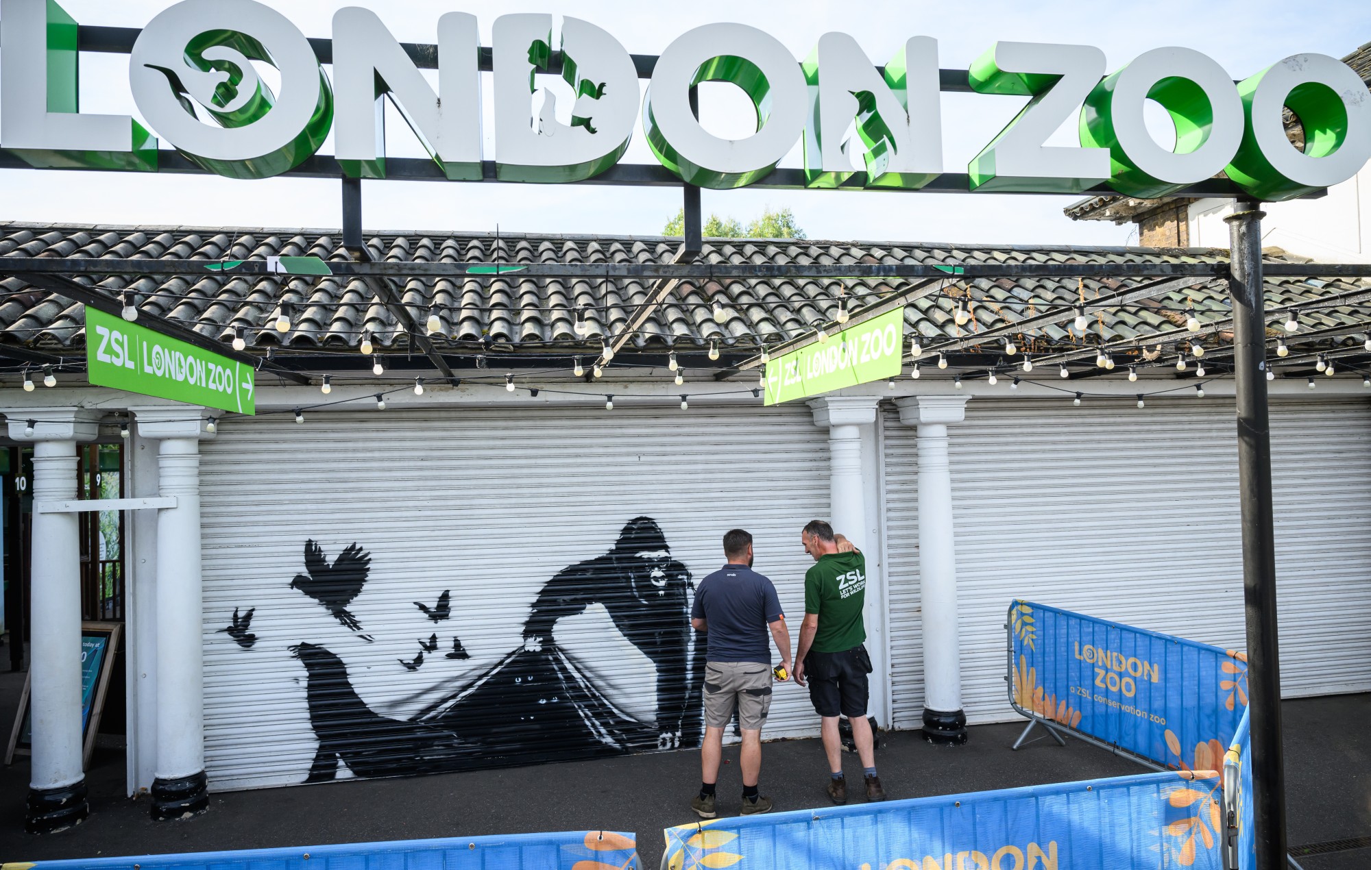 Banksy’s London Zoo mural has been removed for “safekeeping”