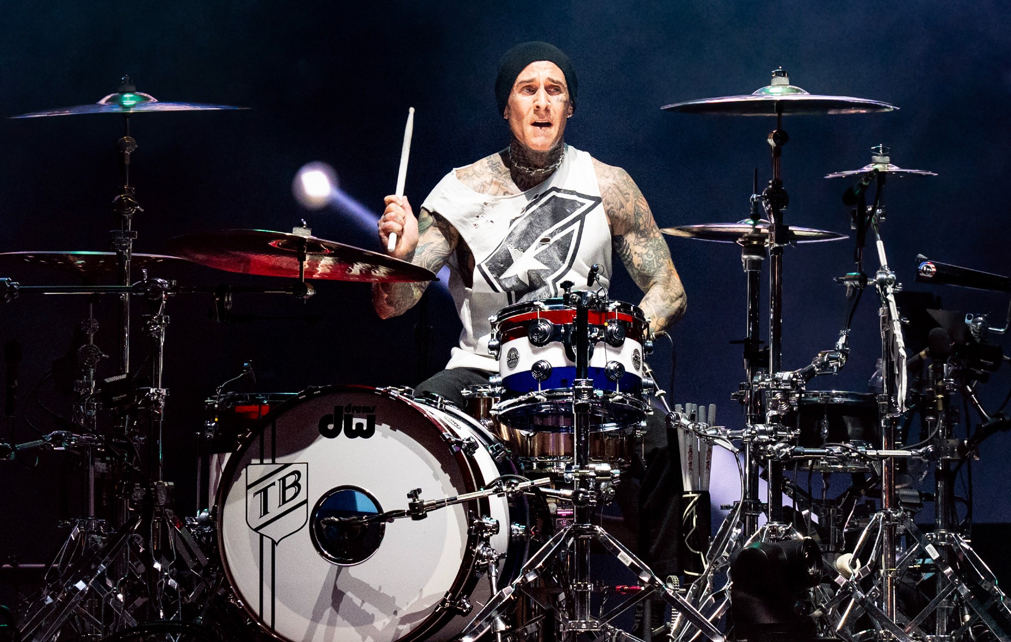 Travis Barker shares update on new Blink-182 material