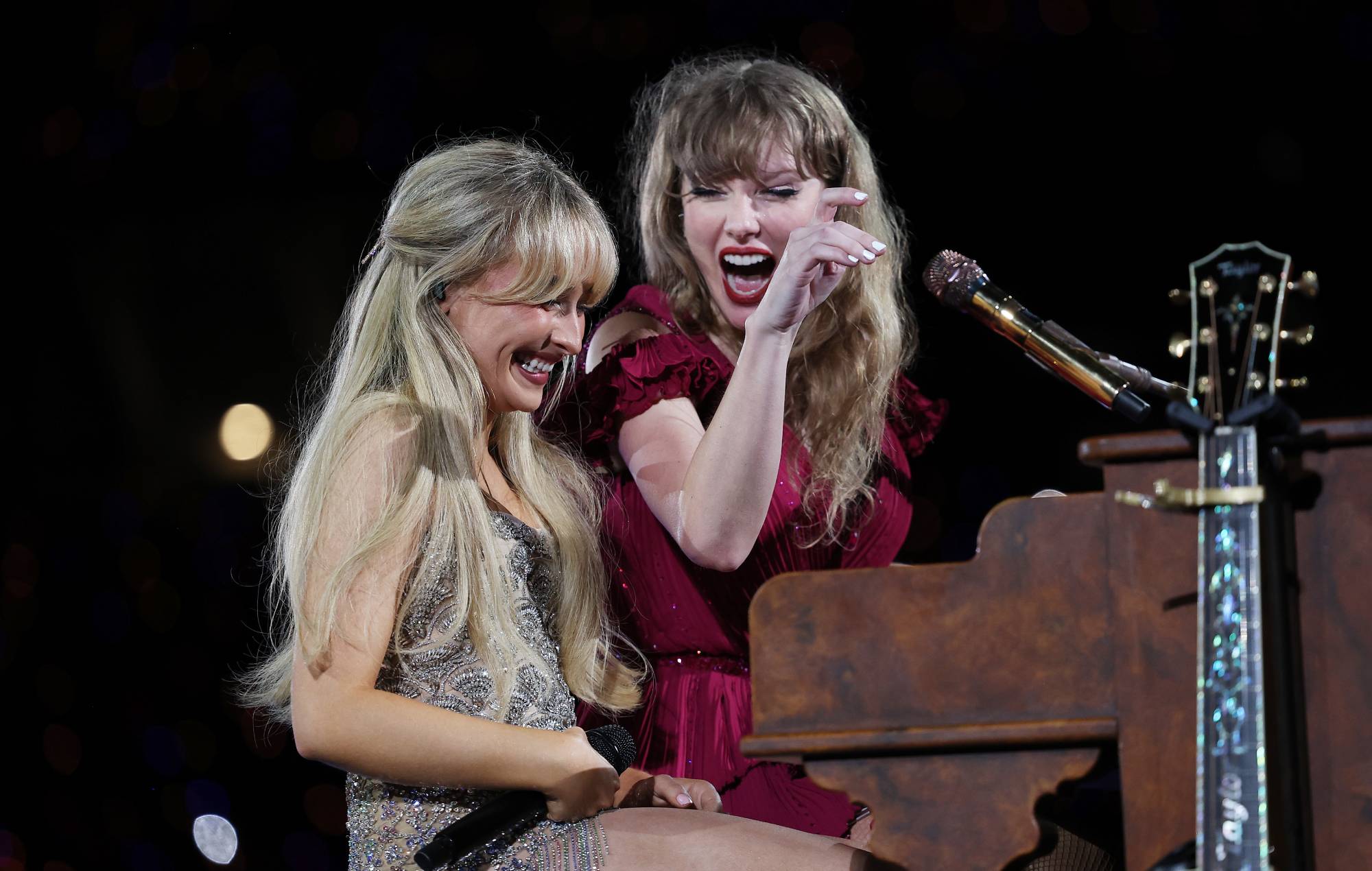 Watch Taylor Swift and Sabrina Carpenter perform ‘Espresso’ together at Eras Tour show