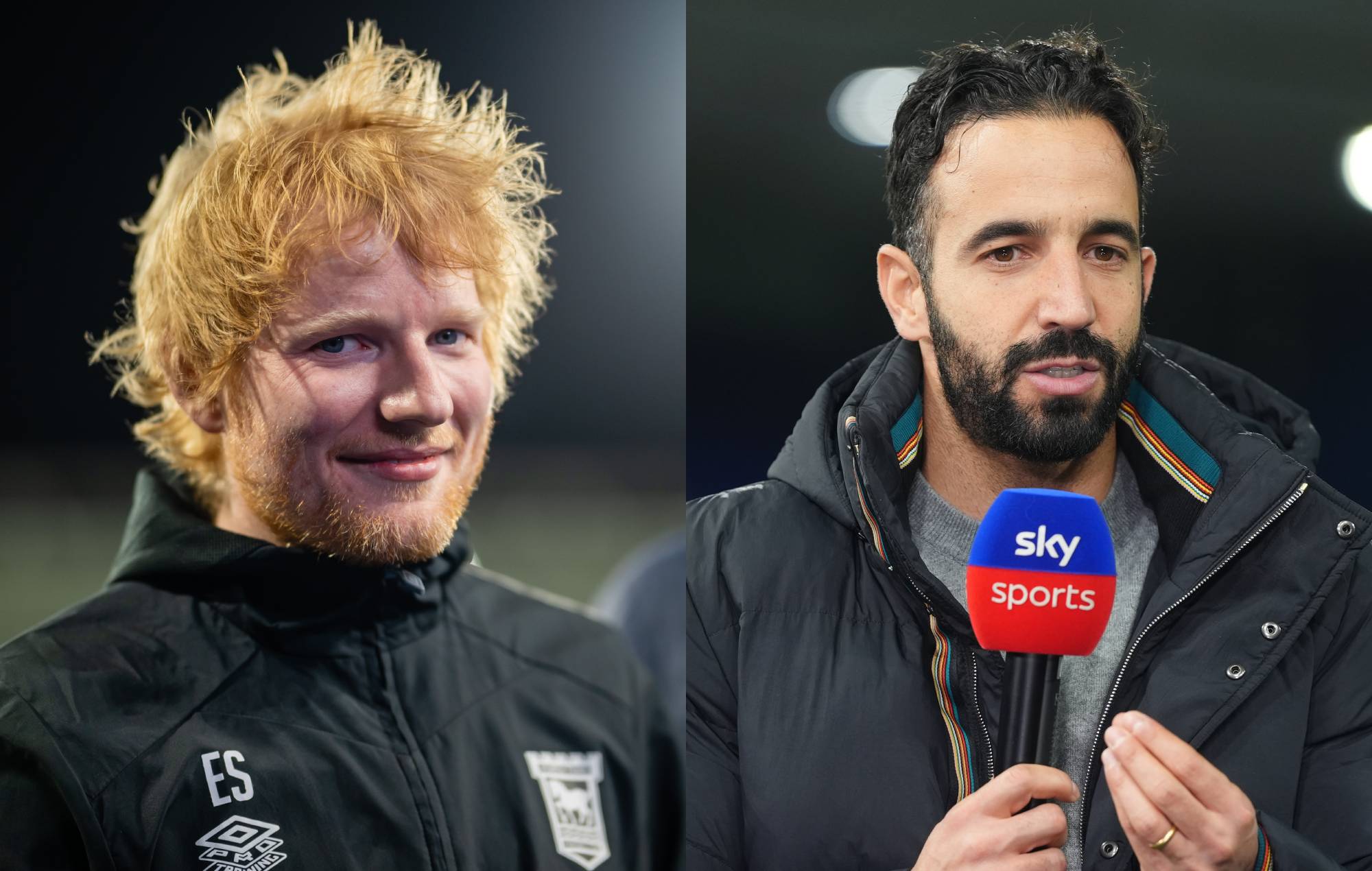 Watch Ed Sheeran gatecrash Manchester United manager Ruben Amorim’s first post-match interview