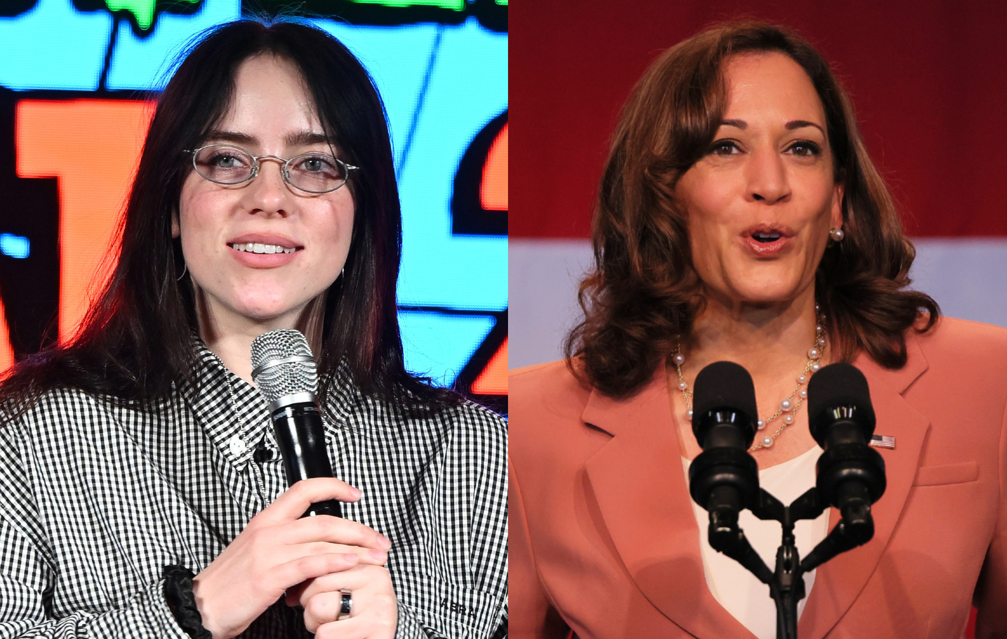 Billie Eilish: “If you support me, you support women and I hope that you will vote for Kamala Harris”